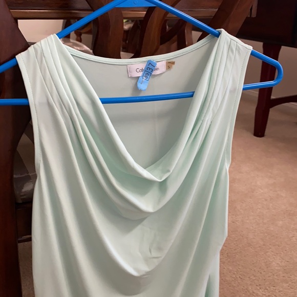 Sleeveless mint green blouse, small - Picture 1 of 5